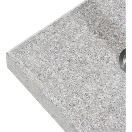 casa.pro Schirmständer Granit 38 x 6,5 x 38 cm Grau