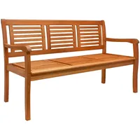 CASARIA Gartenbank 153 x 60 x 90 cm braun