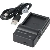 AccuCell USB Ladegerät kompatibel für Panasonic DMW-BLC12, , DMW-BLC12E, DMW-BLC12PP, DMC-GH2