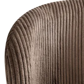 Beliani MILES Cord Dunkelbraun