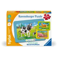 Ravensburger tiptoi® 3 erste Puzzles: Bauernhoftiere