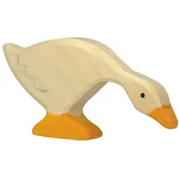 Grolls Holztiger Gans, fressend