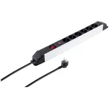 S/CONN maximum connectivity Steckdosenleiste 6-fach 1,50 m Silber