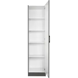 kochstation Seitenschrank KS-Toronto 50 x 60 x 200 cm Schwarz