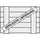 Hammerbacher Schreibtisch nussbaum quadratisch, C-Fuß-Gestell silber 80,0 x 80,0 cm