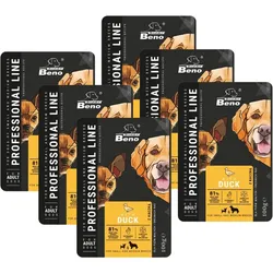 SUPER BENO Adult kleine und mittlere Hunderassen Beutel mit Ente 6x100g
