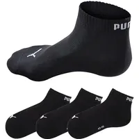 Puma Unisex Quarter PLAIN 3P Black,