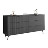 lookway SIDEBOARDS SCARLETT 6S MIT SCHUBLADEN SCHWARZ