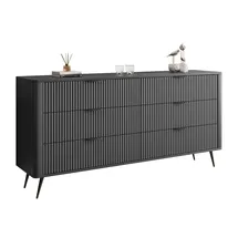 lookway SIDEBOARDS SCARLETT 6S MIT SCHUBLADEN SCHWARZ