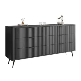 lookway SIDEBOARDS SCARLETT 6S MIT SCHUBLADEN SCHWARZ