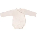 cosilana Langarm Baby-Wickelbody aus Bio Wolle / Seide Uni Natur 62/68