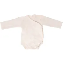 cosilana Langarm Baby-Wickelbody aus Bio Wolle / Seide Uni Natur 62/68