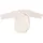 cosilana Langarm Baby-Wickelbody aus Bio Wolle / Seide Uni Natur 62/68