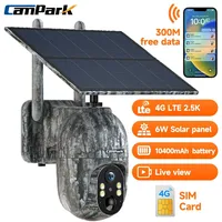 4G LTE Wildkamera Solar 2.5K Live Übertragung Überwachungskamera 360° PTZ IP66