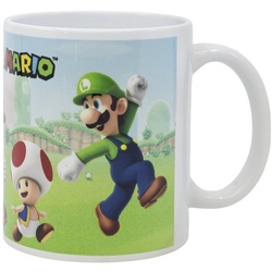 Super Mario Tasse Super Mario Luigi Yoshi Gamer Kaffeetasse Teetasse Geschenkidee 330 ml, Keramik bunt