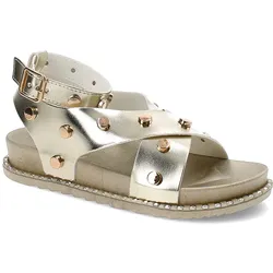 Goldene Sandalen Givana Flache Schuhe, 37