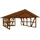 SKANHOLZ Skan Holz Carport Schwarzwald m. Dachlattung u. Abstellr. A 684 x 772 cm Nuss