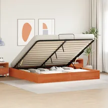 vidaXL Ottoman Bettgestell 200 x 200 cm Braun