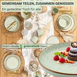 sänger Dessertteller, Grün, Keramik, kratzfest, Essen | Trinken, Geschirr, Teller, Kuchenteller