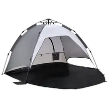 pro.tec Mullsjö Pop Up Strandzelt Grau