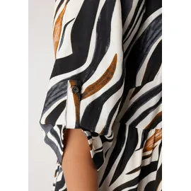 aniston plus Tunikakleid Zebra-Print Braun/Grau/Weiß 52