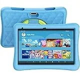 KYASTER Kinder Tablet, 10 Zoll HD 5G WiFi6 Android 12 Tablets für Kinder, Quad Core 1.8Ghz, 2GB +32GB, 7000mAh Batterie, Kindersicherung Spiel Bildung Apps, Eva stoßfestes Gehäuse (Blau)