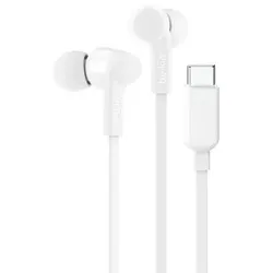 Belkin Rockstar In Ear Kopfhörer Kabel, USB-C, weiß G3H0002hqWHV2