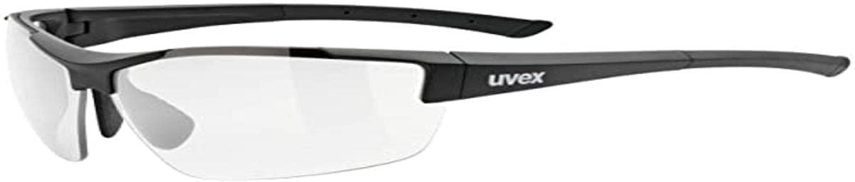 uvex sportstyle 612 VL - Sportbrille für Damen und Herren - selbsttönend - druckfreier Tragekomfort & perfekter Halt - black matt/smoke - one size