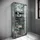 VCM Vitrine Lumo 59 x 18 x 114,8 cm Silber