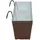 vidaXL Balkon 80 x 17 x 17 cm Braun