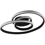 rl live your light Reality Leuchten LED Deckenleuchte Sansa R62751132, Metall Schwarz matt, inklusiv 18.5 Watt LED, Switch Dimmer