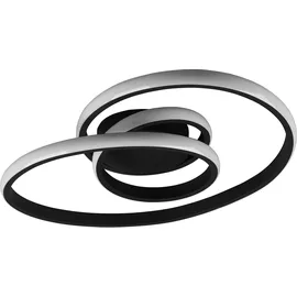 rl live your light Reality Leuchten LED Deckenleuchte Sansa R62751132, Metall Schwarz matt, inklusiv 18.5 Watt LED, Switch Dimmer