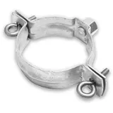 gromo Standrohrschelle mit Gewindemutter M10 Stahl verzinkt Ø 100 mm