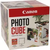Photo Cube Creative Pack White orange Fotopapier hochglänzend weiß, 13x13cm, 265g/m2, 40 Blatt (2311B077)