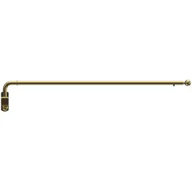 Interdeco SCHWENKSTANGE / SCHWENKARM-GARDINENSTANGE Cassina 60-100 cm, 13 / 9 mm Ø, Messing-farbig