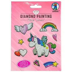 Ursus Diamantenstickerei Sticker "Einhorn", 8 Sticker