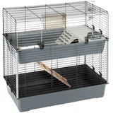 Ferplast Rabbit 120 Double Kaninchenkäfig - Grey / White - One Size