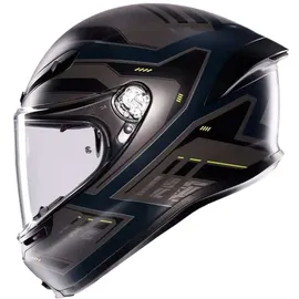 AGV K6 S Enhance Integralhelm - Matt Grau/Schwarz/Neon-Gelb / XS