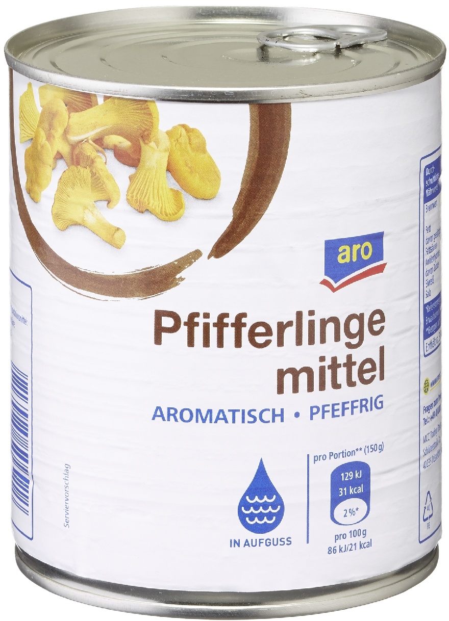 aro Pfifferlinge Mittel, Aromatisch & Pfeffrig (455 g)