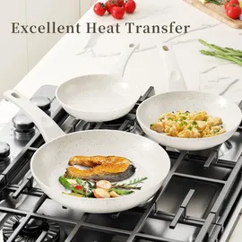 luxuskollektion Keramik Pfannen-Set 6-tlg. 20 cm + 24 cm + 28 cm