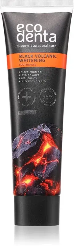 Ecodenta Black Volcanic Whitening bleichende Paste 100 ml