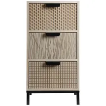 Mobili Rebecca Nachtschrank Rebecca 25 x 30 x 59 cm Schwarz/Braun