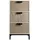 Mobili Rebecca Nachtschrank Rebecca 25 x 30 x 59 cm Schwarz/Braun