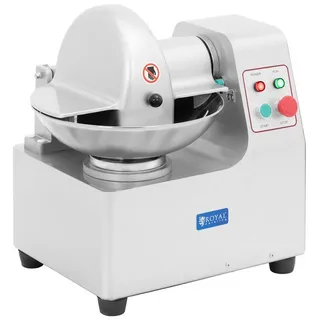 Royal Catering Tischkutter 5 l Edelstahlschüssel 550 w 1360 U/min Gastro-Kutter