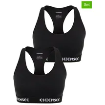 Chiemsee Sport-BH Schwarz S