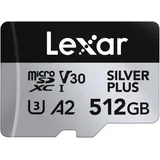 Lexar Silver Plus microSDXC Uhs-I Card, LMSSIPL512G-BNANG