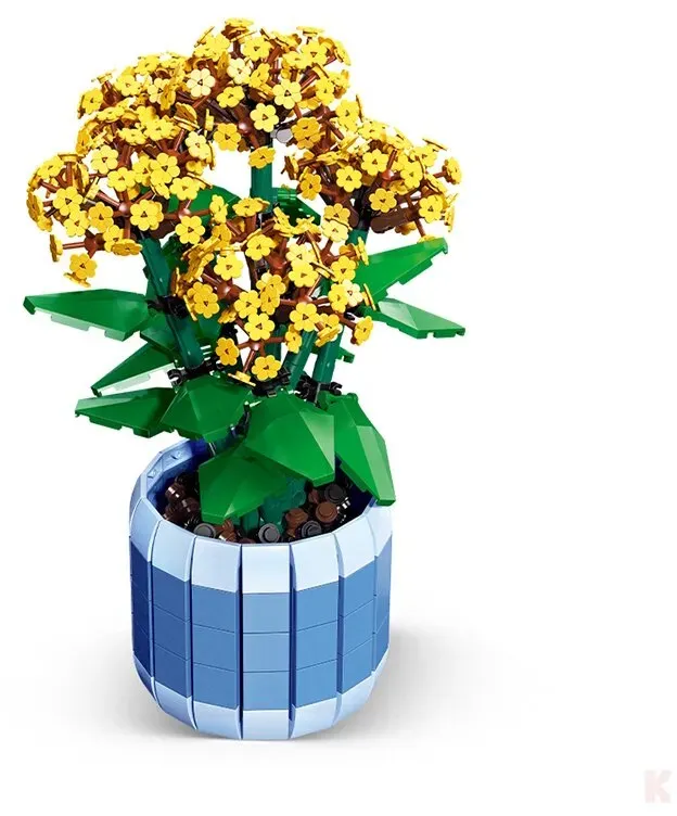 Jie Star 92364 Narzissenblumen mit Vase