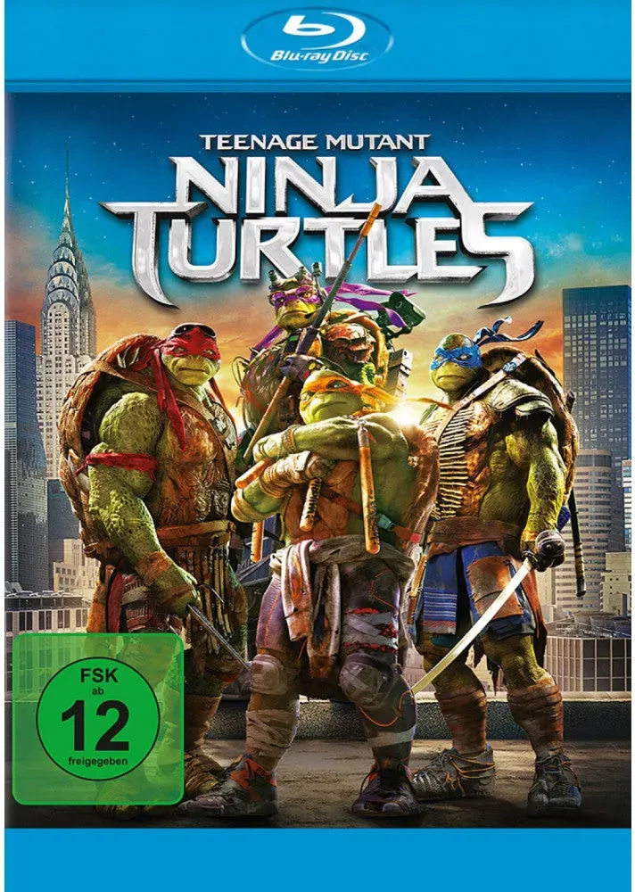 Blu-ray Teenage Mutant Ninja Turtles: Action/Fantasy Film FSK 12 USA 2014
