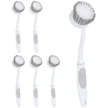 Relaxdays Spülbürste 6er Set Grau/Weiß