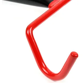 XPOtool Wiltec 2er Set Fahrradwandhalterung klappbar 40x27x20 cm bis 2x30 kg rot, schwarz